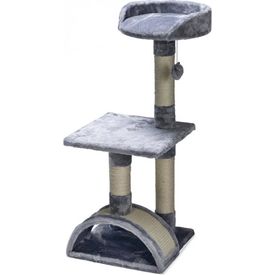 Beeztees Tanica - Krabpaal - Grijs - 35x35x82 cm | KRABPALEN