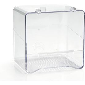 Badhuisje - Vogelbad - Transparant - 14x11x13 cm | VOER- EN DRINKBAKKEN