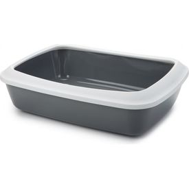 Iriz Open - Kattenbak - Incl. Rand - Grijs - 50x37x14 cm | Kattenbakken