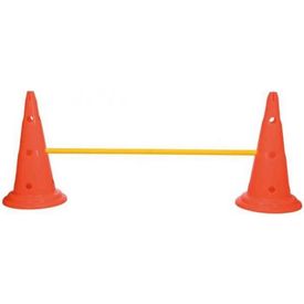 Hindernis set met pionnen (4 pionnen, 2 stangen) | Veldmateriaal