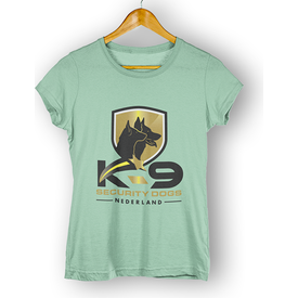 T-shirt Dames Groen - K9 Securitydogs | Shirts