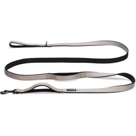 Beeztees Parinca Premium - Hondenriem - Nylon - Lichtgrijs - 300 cm x 25 mm | Hondenriemen