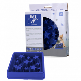 Eat Slow Live Longer Star Blue XS | Water- voederbakken en drinkflessen