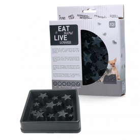 Eat Slow Live Longer Star Grey XS | Water- voederbakken en drinkflessen