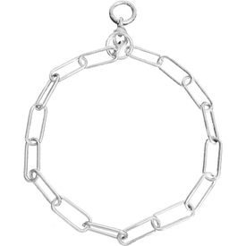 Slipketting met draaibare wartel - lange ovale schakel - Verchroomd | Slipkettingen