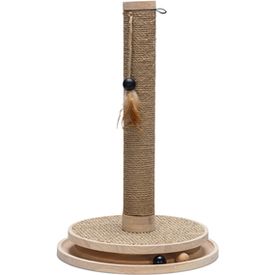 Designed by Lotte Zavi - Krabpaal - Hout - Bruin - 39,5×39,5×62 cm