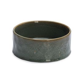Designed by Lotte Eetbak Jace - Hondenvoerbak - Keramiek - Groen - 18 cm - 1200 ml