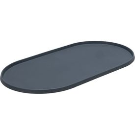 Designed by Lotte Placemat Oona - Hondenvoerbak - Silicone - Antraciet - 55x30x1,7 cm | Water-voederbakken en drinkflessen