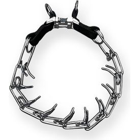 Prikhalsband met clipsluiting - 8 schakels - 2,3mm - Verchroomd | Correctie halsbanden