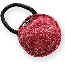 BODO honden bijtkussen rond - Katoen/Nylon - Rood | Bijtrollen en kussens
