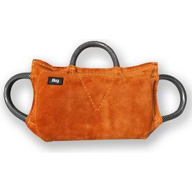 Julius-K9 - Bijtkussen leer soft - 3 tuinslang handvaten - 35x20x6,4cm | Bijtrollen en kussens