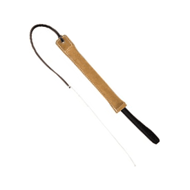 Bijtworst uit leder met zweep | Bijtrollen en kussens