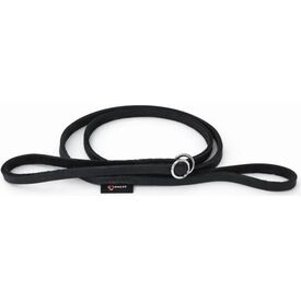 Bonezz leren showlijn - Zwart - 8mm x 135cm