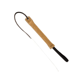 Bijtworst uit leder met zweep | Bijtrollen en kussens