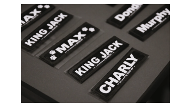 Eigen tekstlabel Julius-K9