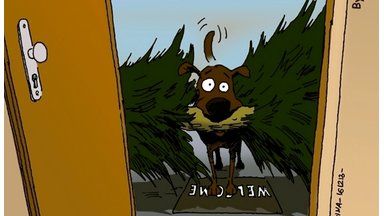 Kerstmis met de hond