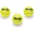Beeztees Tennisbal+Pieper - Hondenspeelgoed - 5 cm - 3ST | Ballen