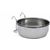 Beeztees CoopCup Inox+Houder - Hondenvoerbak - 0,9L - 15 cm | Water- voederbakken en drinkflessen