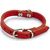 Beeztees - Halsband Hond - Leer - Rood - 17,5-22,5 cm x 10 mm | Halsbanden