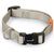 Beeztees Uni - Halsband Hond - Lichtgrijs - 26-40 cm x 15 mm | Halsbanden