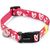 Beeztees Heart - Halsband Hond - Nylon - Roze - 35-50cmx20mm | Halsbanden