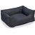 Beeztees Ligbed Sofixa - Hondenmand - Antraciet - 80x70x25 cm | Hondenmanden