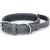 Bonezz halsband vetleer - Met handgreep - Grijs - Diverse afmetingen