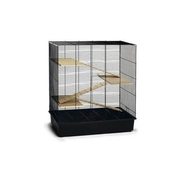 Beeztees Scooby - Knaagdierkooi - Zwart - 70x40x78 cm | Kooien