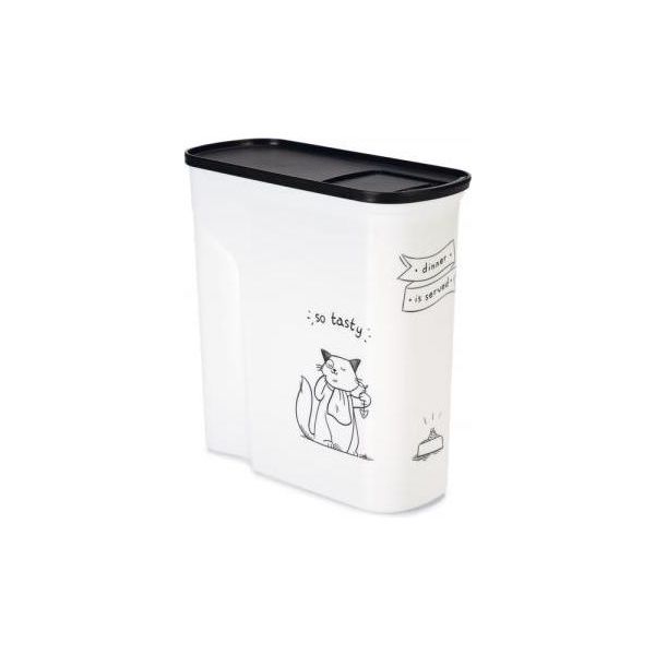 Curver DIS - Voedselcontainer Kat - Wit - 6L - 2,5Kg | Voedselcontainers & Automaten