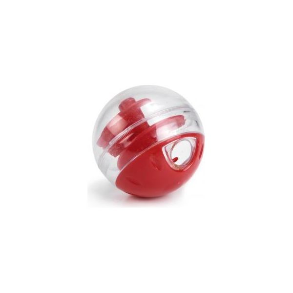 Beeztees Twirly Snackbal - Kattenspeelgoed - Rood - 5,5 cm | SPEELGOED