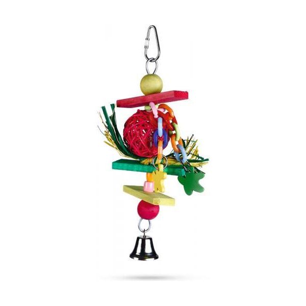 Beeztees Trinox - Vogelspeelgoed - Hout - 22 cm | SPEELGOED