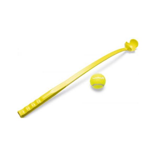 Beeztees Fetch Tennis Ball Launcher - Hondenspeelgoed - Geel - 62 cm | Ballenwerpers