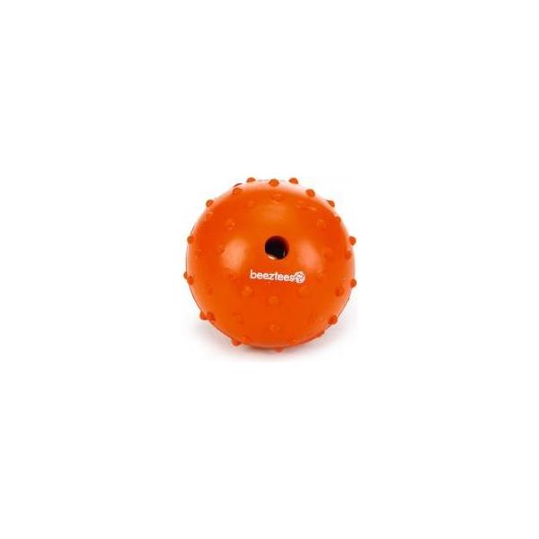 Beeztees Massief Bal+Bel - Hondenspeelgoed - Oranje - 7 cm | Ballen