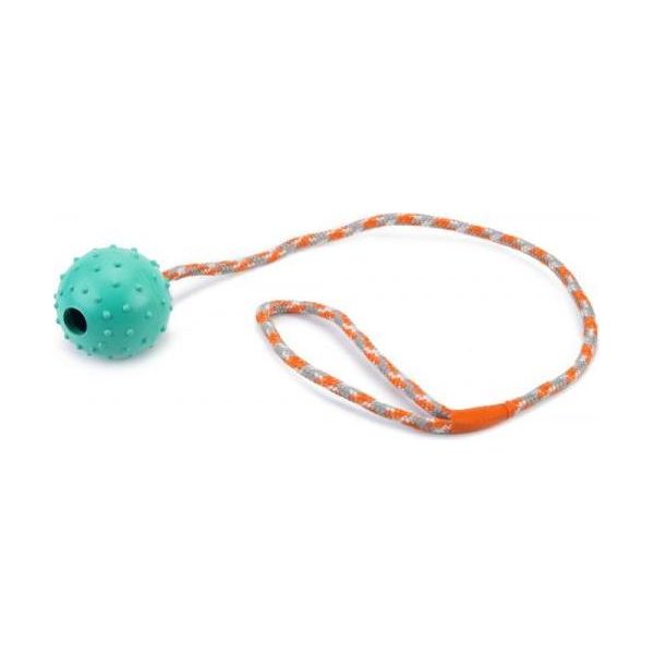 Beeztees Bal+Bel+Koord - Hondenspeelgoed - Mint - 60 cm | Ballen