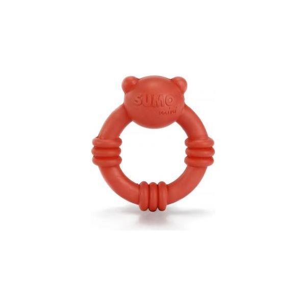 Beeztees Sumo Mini Team - Hondenspeelgoed - Rubber - Red - 9,5x10,5 cm | Kauwspeelgoed