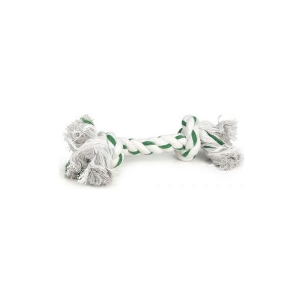 Beeztees - Flostouw - Wit/Mintgroen - Ca. 125 gram | Flostouw
