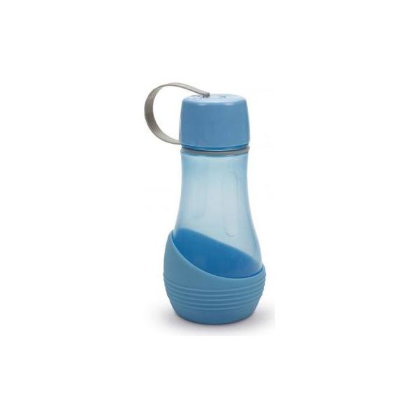 Beeztees Aventura Draagbare Drinkset - Hond - Blauw - 6,5x6,5x31 cm | Water- voederbakken en drinkflessen