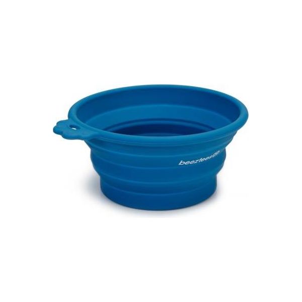Beeztees - Hondenvoerbak - Inklapbaar - Blauw - 17x15 cm | Water- voederbakken en drinkflessen
