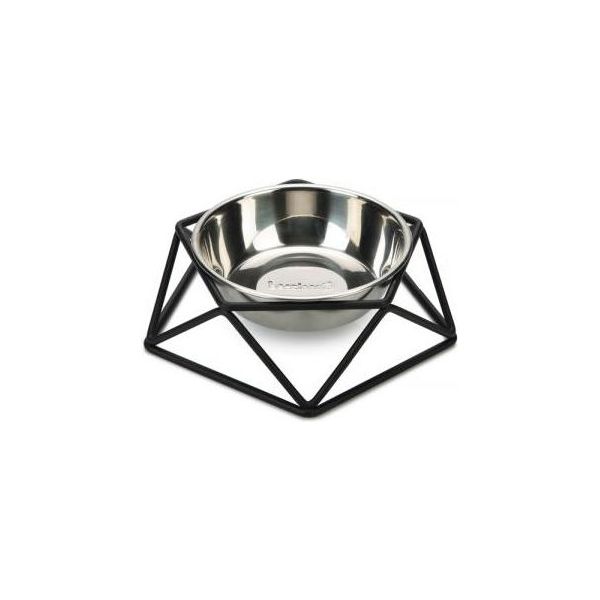 Beeztees Puroni - Hondenvoerbak - Zwart - 19 cm | Water- voederbakken en drinkflessen