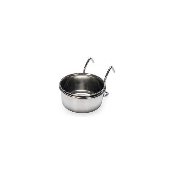 Beeztees Coopcup Inox+Houder - Hondenvoerbak - 0,2L - 7 cm | Water- voederbakken en drinkflessen