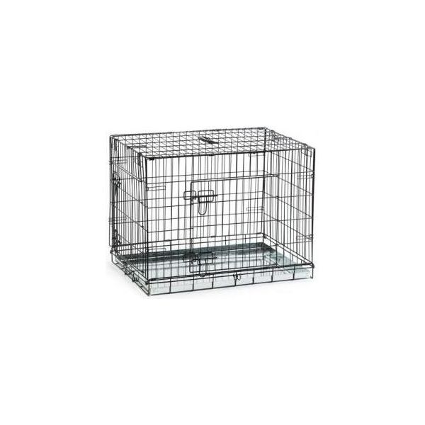 Beeztees - Hondenbench - 2 Deurs - Zwart - 78x55x61 cm | Benches