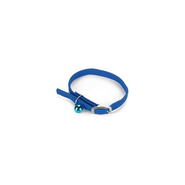 Beeztees - Kattenhalsband - Nylon - Blauw - 30x1x0,01 cm | Halsbanden
