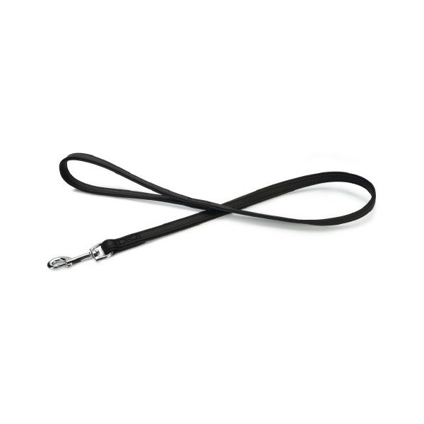 Beeztees Vintage - Hondenriem - Leer - Zwart - 100 cm x 18 mm | Hondenriemen