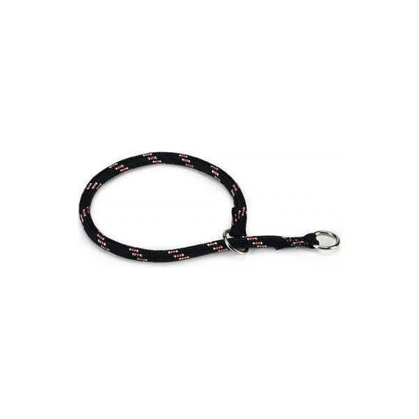 Beeztees - Halsband Hond - Rond - Nylon - Zwart - 45 cm x 8 mm | Halsbanden