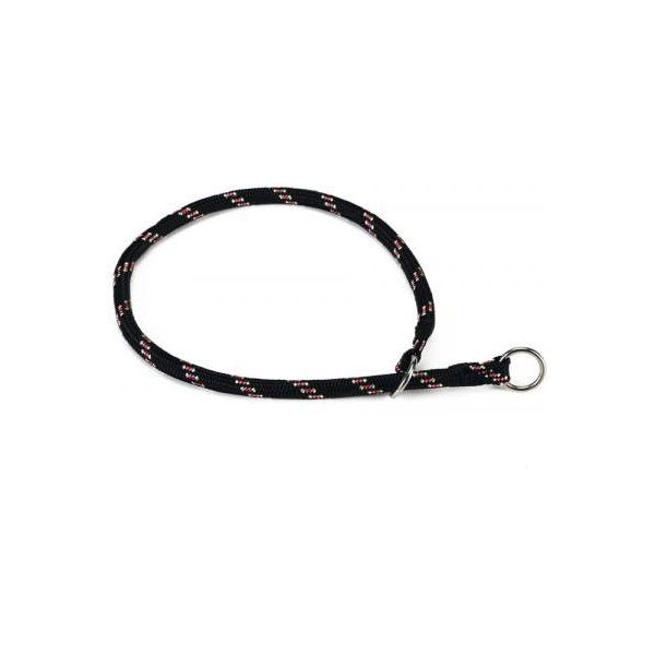 Beeztees - Halsband Hond - Rond - Nylon - Zwart - 50 cm x 8 mm | Halsbanden