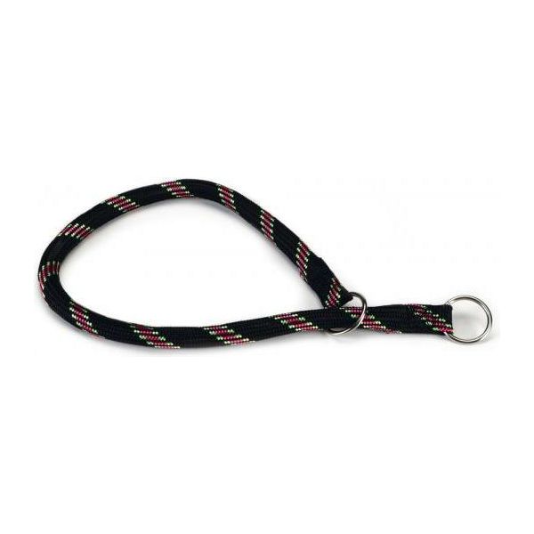 Beeztees - Halsband Hond - Rond - Nylon - Zwart - 60 cm x 13 mm | Halsbanden