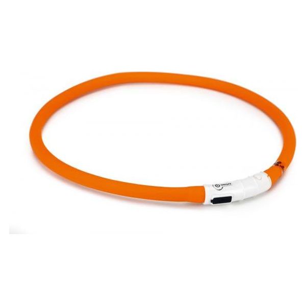 Beeztees Safety Gear Dogini - Halsband Hond - Oranje - 70 cm | Veiligheid