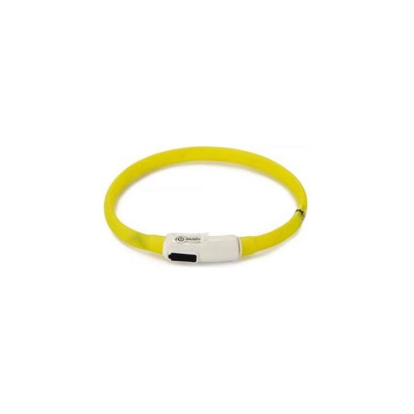 Beeztees Safety Gear Dogini - Hondenhalsband - USB - Geel - 35x1 cm | Veiligheid