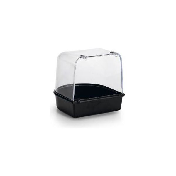 Beeztees Badhuisje - Vogelbad - Zwart - 13x13x13 cm | VERZORGING