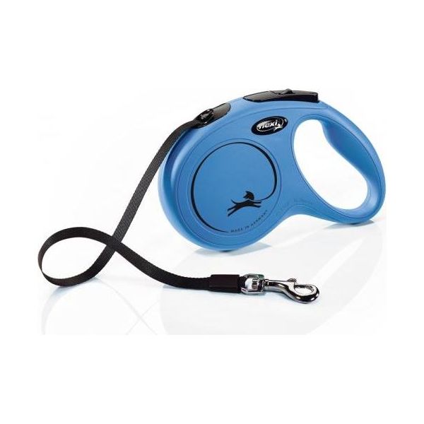 Flexi New Classic - Hondenriem - Band - Blauw - M - 5M | Flexi lijnen